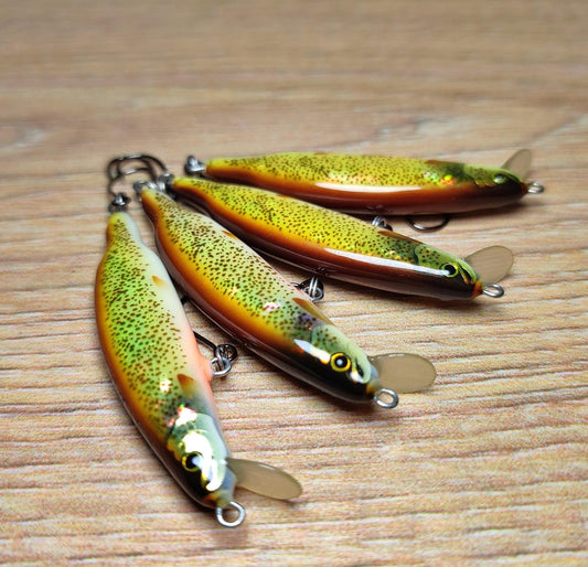 Veles handcrafted lure 46mm-3.1gr sinking. Abalone shell finish