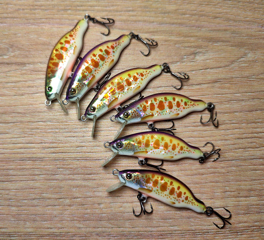 Veles lure. 45mm-3.5gr sinking Abalone shel finish